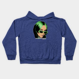 Billie Eilish Big Face Kids Hoodie